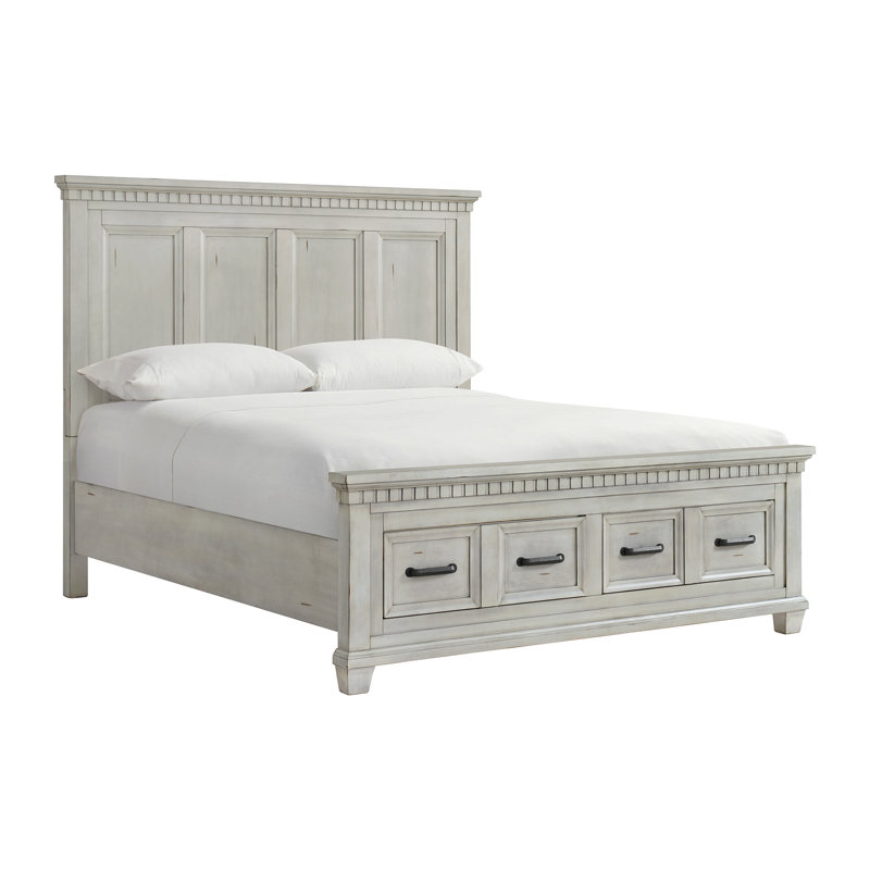 Canora Grey Millyr King Storage Bed In Antique White