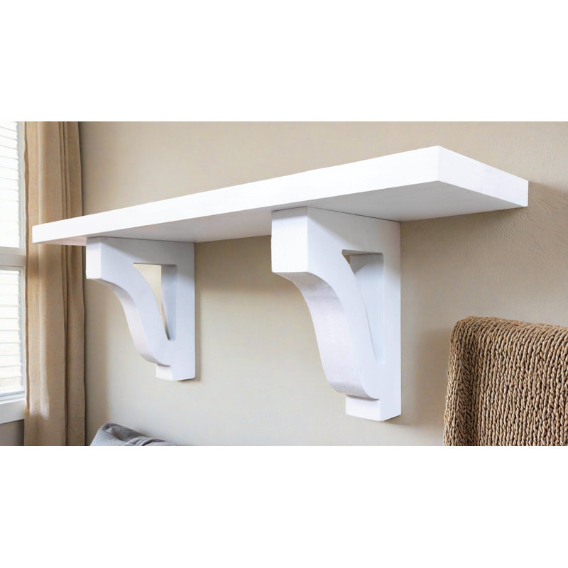 Tablettes de 1 po / corbeaux l, H 10 po x l 13 po x P 8 po