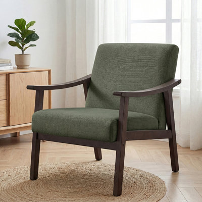 Chaise d'appoint rembourrée Mid-Century