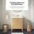 Nakia Gabi 30 In. Single Sink Freestanding Warm Walnut Bathroom Vanity With White Engineered Stone Top-122107077