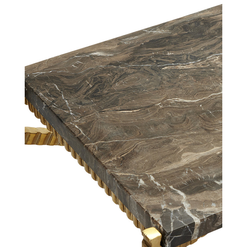Flying Gold Stone Top Console Table