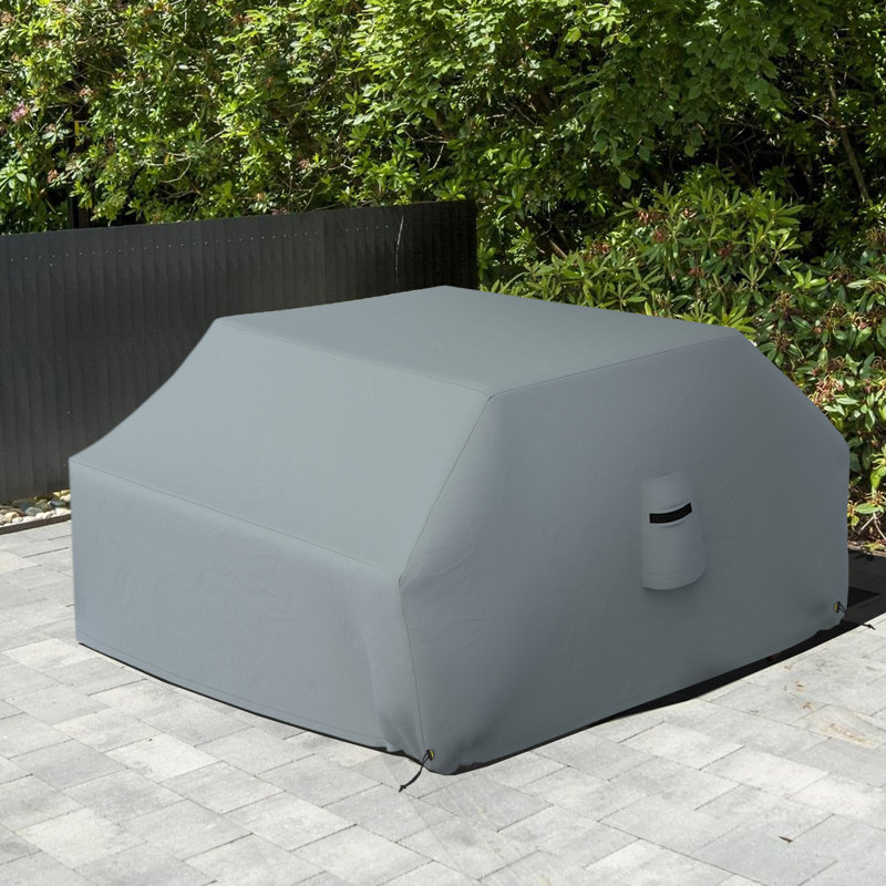 Outdoor Patio Table Cover, 94cm H x 248.9cm W x 160cm D, Grey