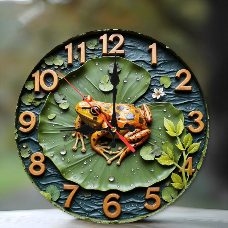 Frog Wall Clock