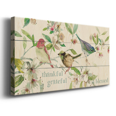 " Grateful Thankful Blessed Birds "