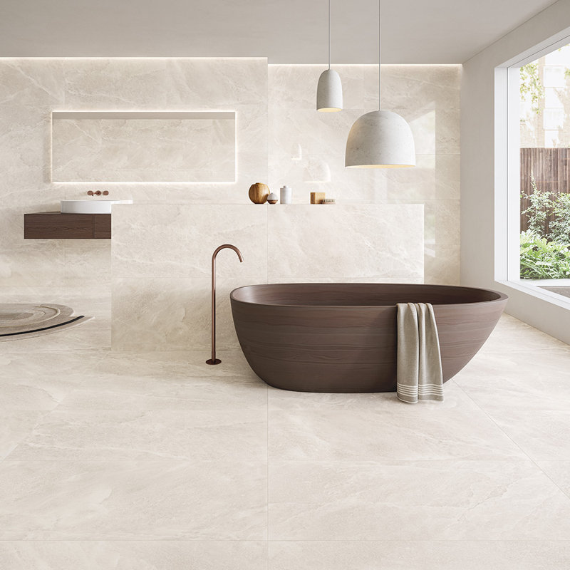 Himalayen Stone 12 x 24 blanc mat, Blanc