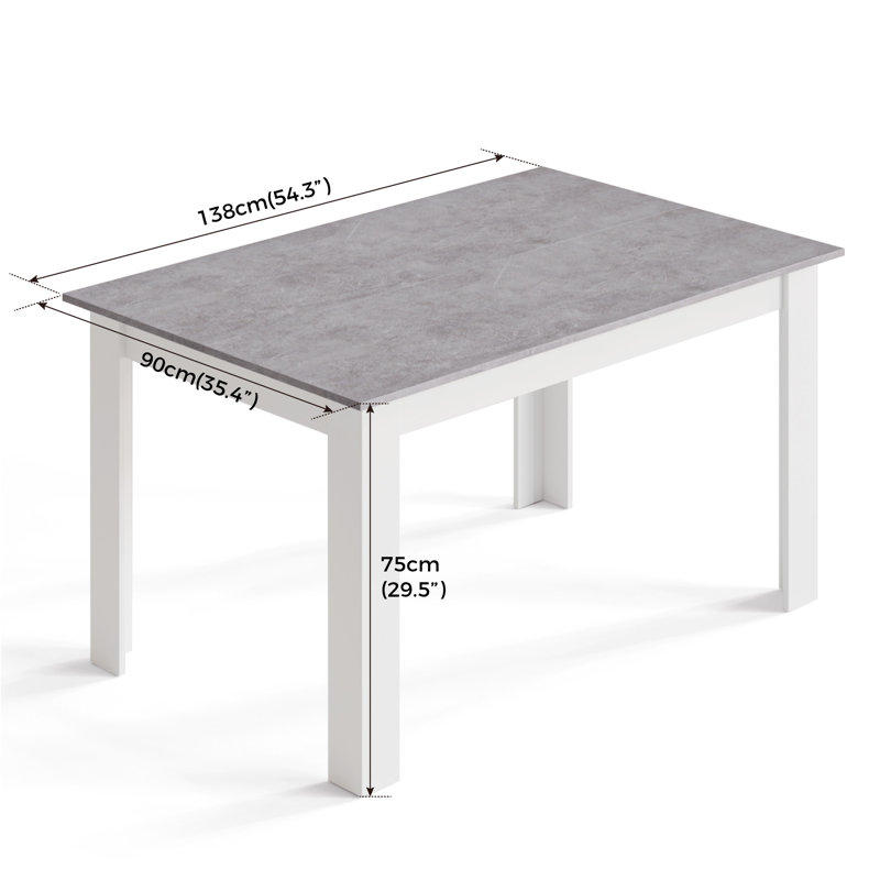 Giancarlos Dining Table, Grey
