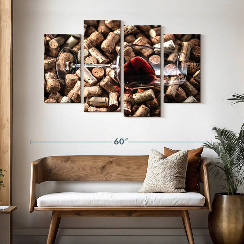 Yarlin Red Wine Corks, 32'' H x 52'' W