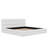 King Size Upholstered Platform Bed With Thick Headboard-123044831