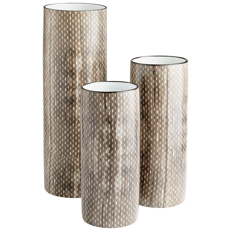 Atacama Ceramic Table Vase, 15.5" H x 6.5" W x 6.5" D