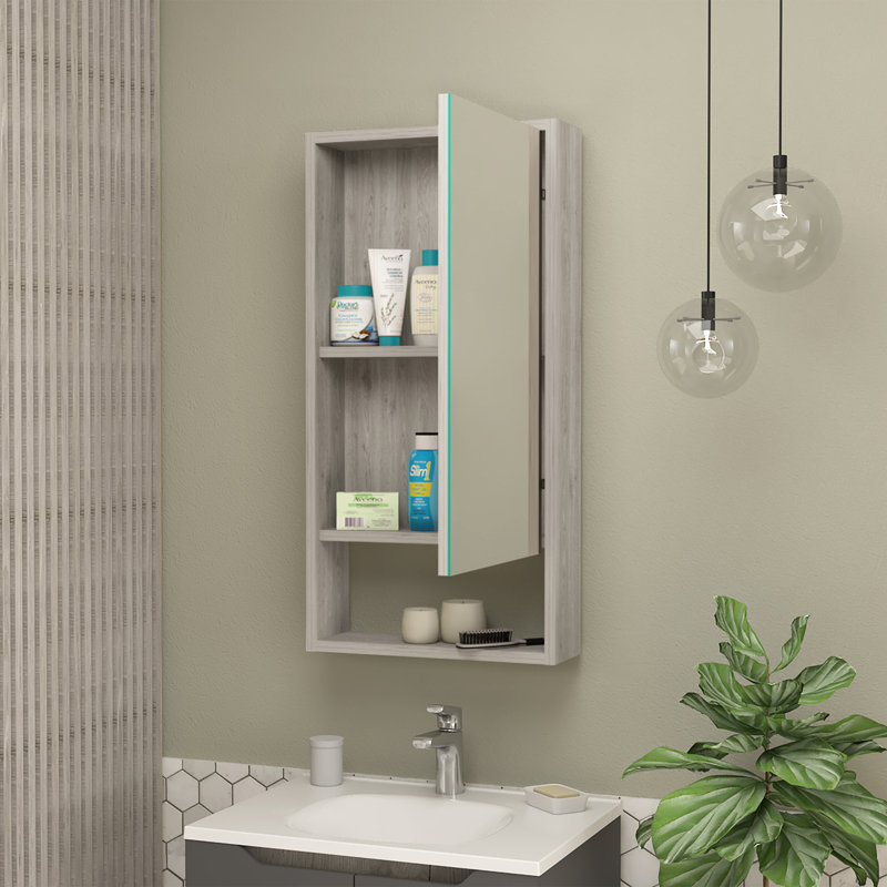 Burlington Rectangle Medicine Cabinet, Light Gray