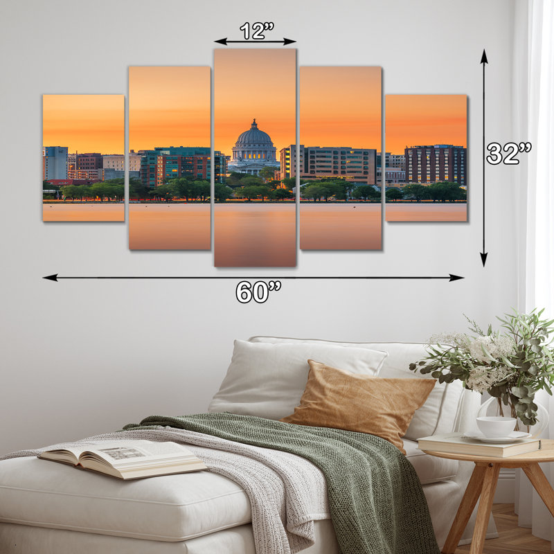 Digna - Cityscapes Wall Art Print - 5 Panels