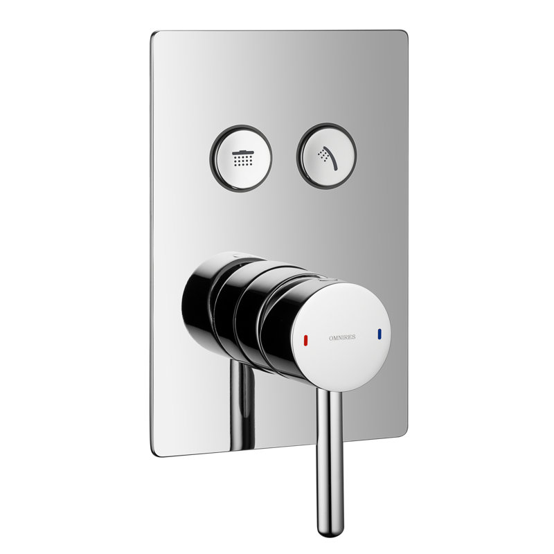 Hoehne 1 Handle Wall Bath Shower Mixer Bath Filler with Diverter