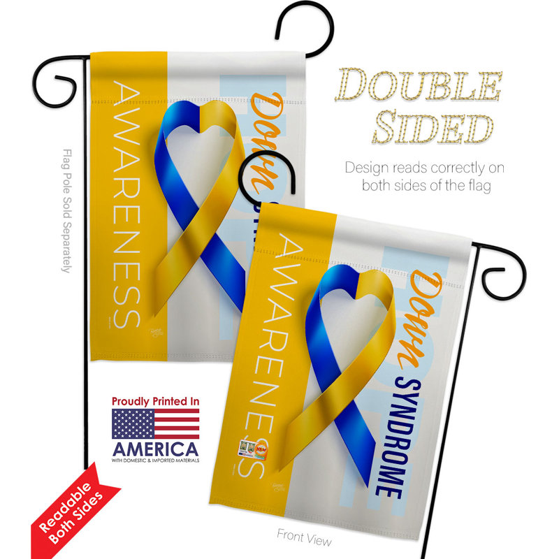Double Sided 18.5'' H x 13'' W Polyester Garden Flag