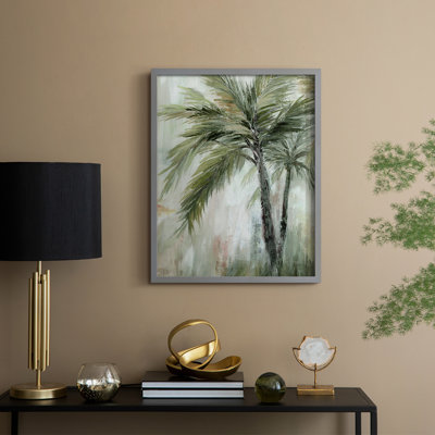 Tropical Palm II Framed Print - Solid Wood