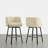 Modern Upholstered Swivel Counter Stool-417195580