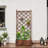 67 In. Wood Planter Raised Garden Bed With Trellis