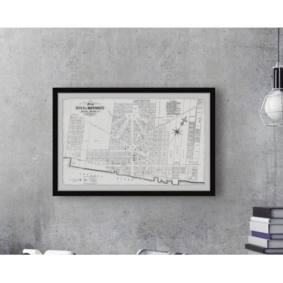 " Map Of The City Of Detroit II "