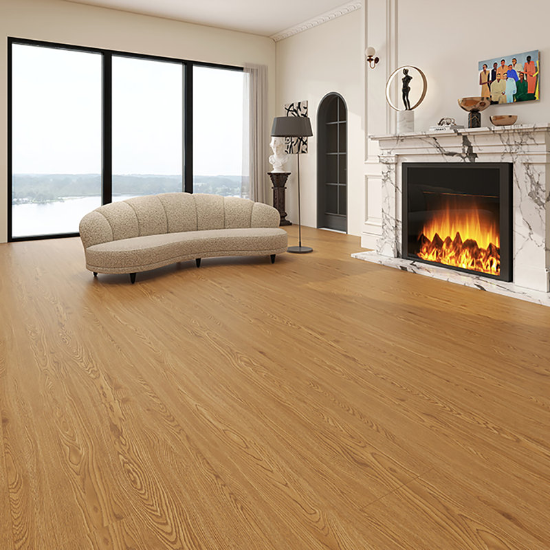 48"X7.17"*5mm Waterproof Rigid Core Luxury Vinyl Plank Flooring, Sunny Oak