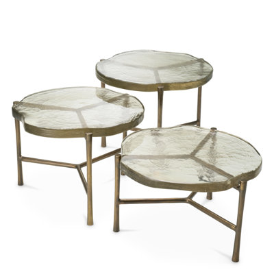 Baldovini Glass Nesting Coffee Table