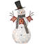 Bonhomme de neige illuminé 42 po avec enseigne Joy