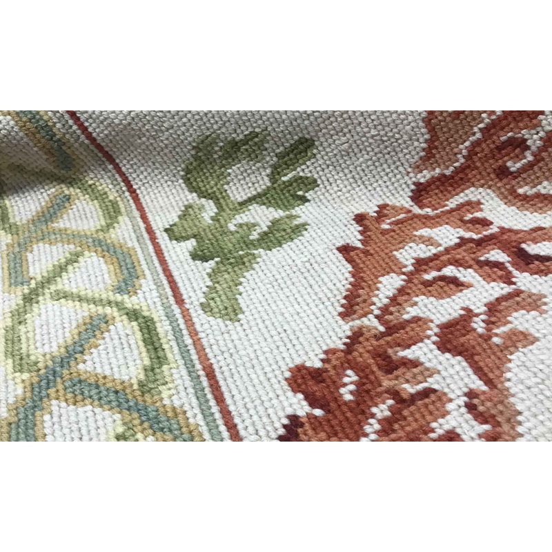 Hand-Knotted High-Quality Beige Area Rug