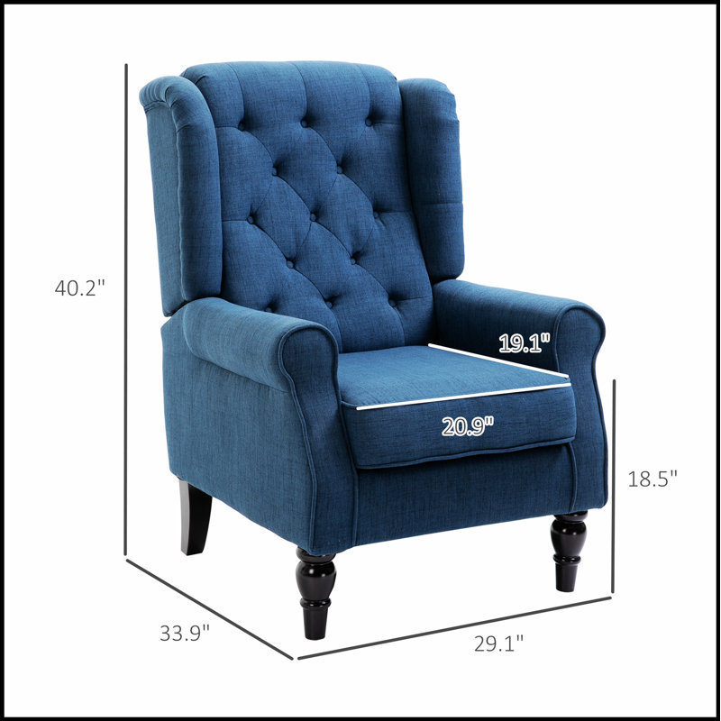 Fauteuil d'appoint capitonné avec dossier haut pour des sièges élégants et confortables, parfait pour tout espace de vie.