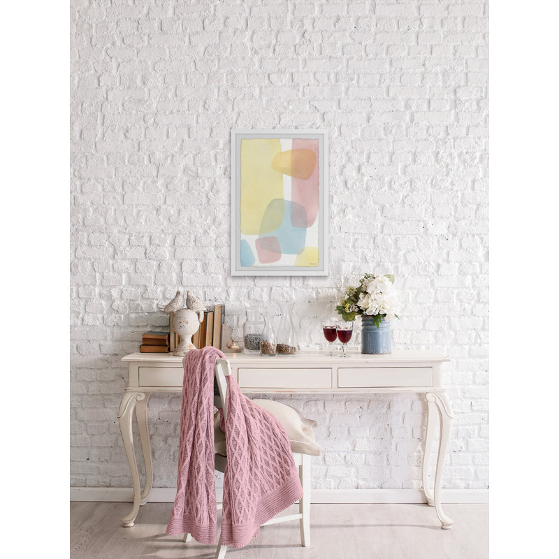 Coloured Stones - Single Picture Frame Painting, 61 cm H x 41 cm W x 3.81cm D