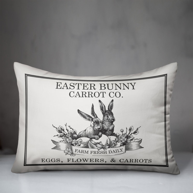  Housse et insert de coussin rectangulaire Pâques
