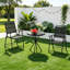 Ensemble bistro pour patio avec chaises pliantes et table d'appoint ronde-131363926