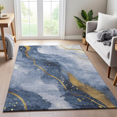 Premium Machine Washable Northdale AMF1529 Waves Rug