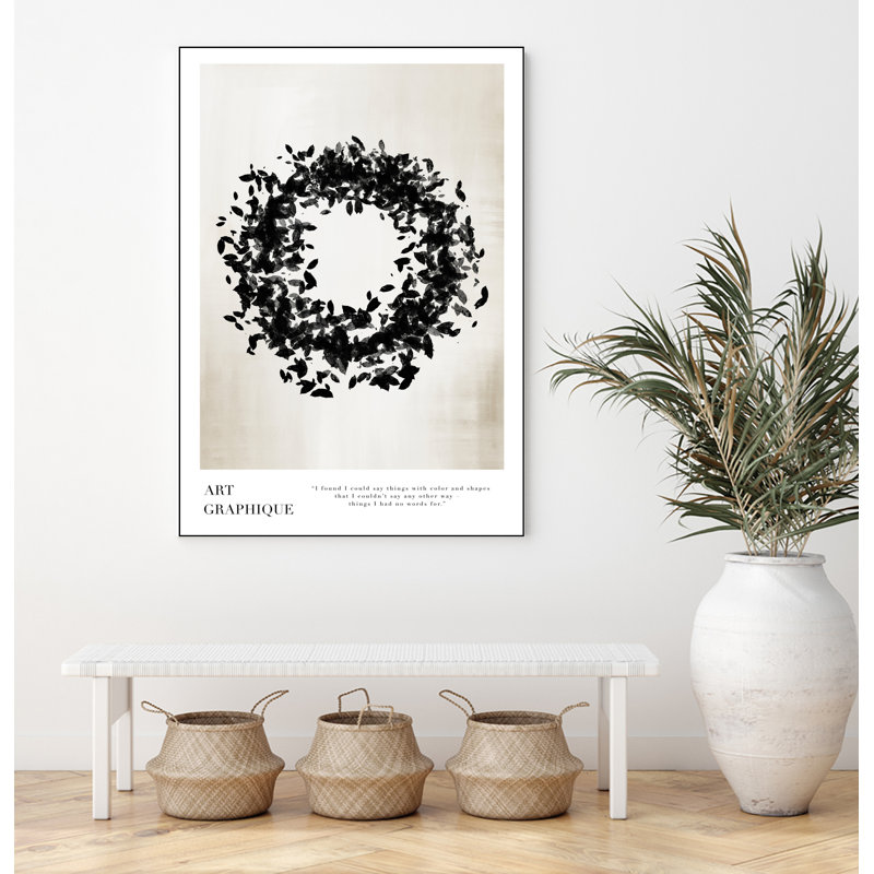 «Organic Circle», toile encadrée