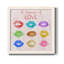 Rainbow Kiss - peinture sur toile encadrée-150721858-150585451