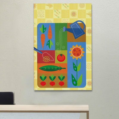 « jardinage »-impression sur toile enroulée