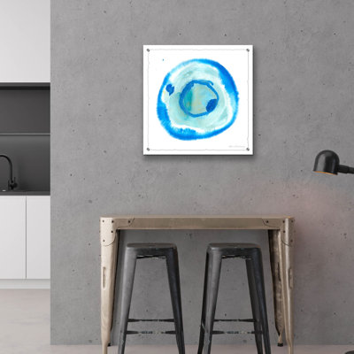 «Nebulae 4» par Alicia Ludwig, art mural en verre acrylique, 24 po x 24 po