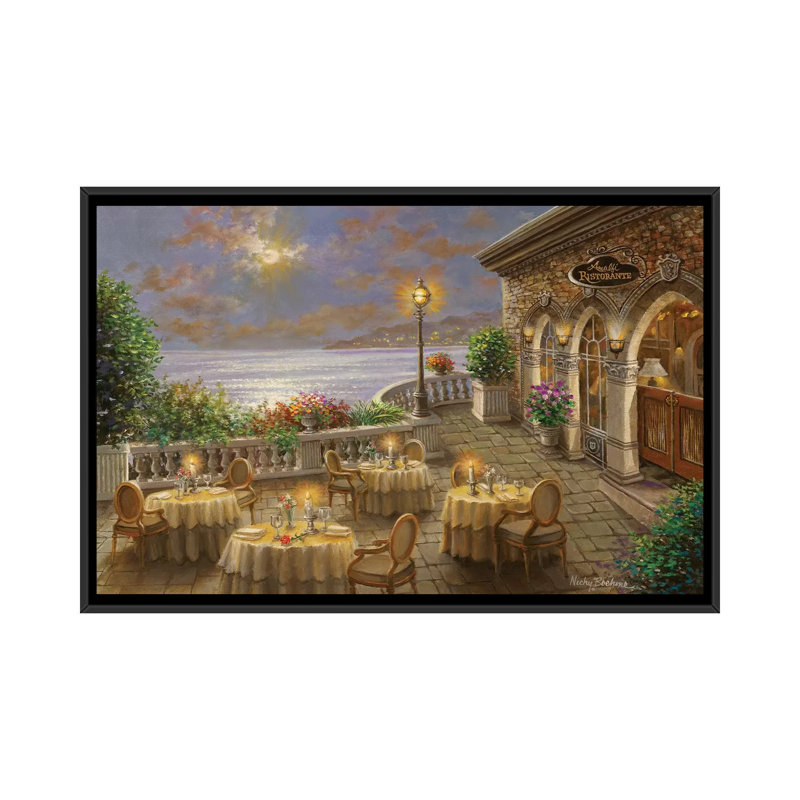 «A Romantic Dining Invitation» par Nicky Boehme, reproduction sur toile tendue sur châssis, H 18 po x l 26 po x P 1,5 po