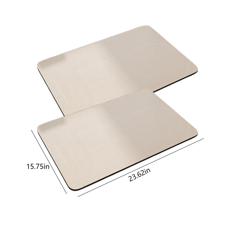 Absorbent Non-Slip Quick-Dry Bathroom Rug, 15.75" L x 23.62" W