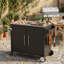 Chariot de barbecue 38 po en acier inoxydable avec évier et armoire de rangement 38 po
