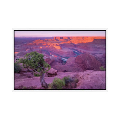 Colorado River Flowing Through Canyons Of Dead Horse Point State Park, Utah 1 Piece Wall Art on Canvas