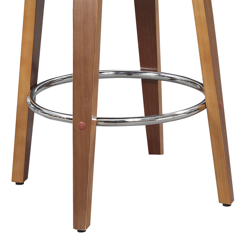 Blanco Swivel Upholstered Counter Stool, Copper