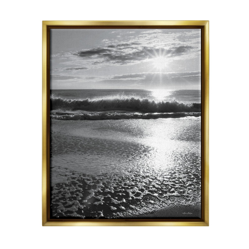 Art mural sur toile flottant avec reflet en mousse Shiant Sun Beach par Lori Deiter, H 21 po x l 17 po x P 1,7 po