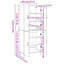 Highboard 69.5 X 34 X 180 Cm Engineered Wood-1290691383