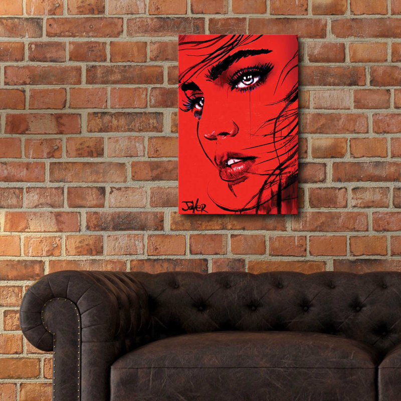 «Crimson Utopia» par Loui Jover, H 24 po x l 16 po
