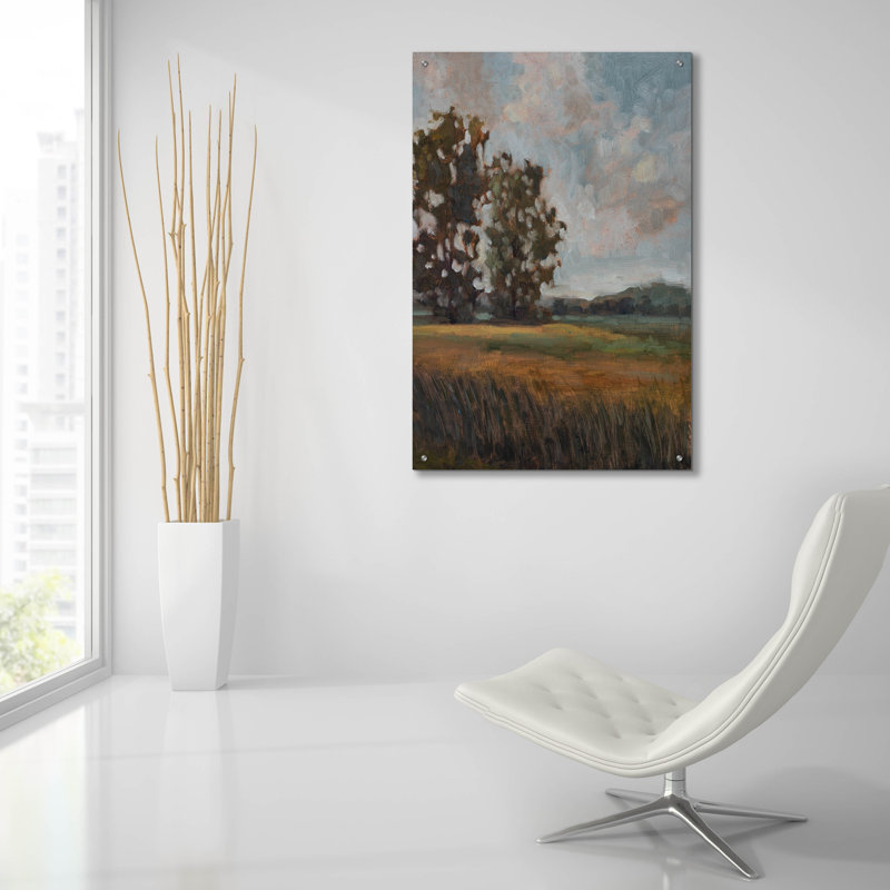  «The Opened Field» par Marian Parsons, art mural en verre acrylique, 24 po x 36 po, H 36 po x l 24 po