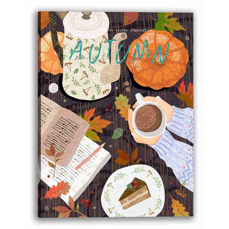" Autumn Coffee ", 40" H x 30" W x 2" D
