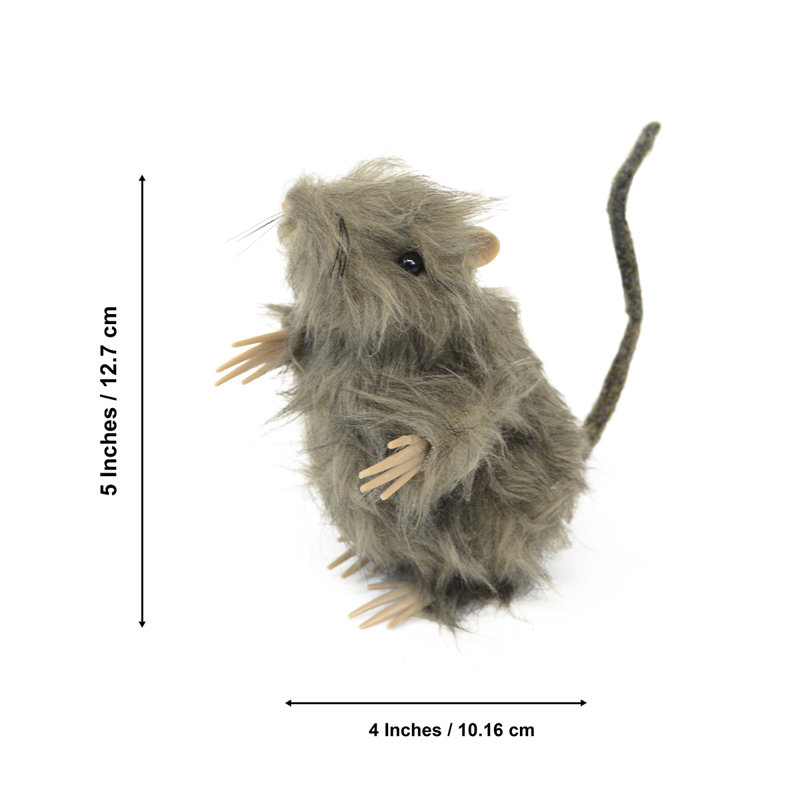 Furry 2 souris rat effrayant effrayant intérieur décoration chat jouet poupée décorations d'Halloween