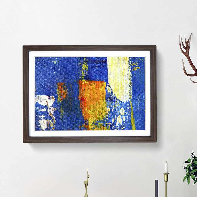 Abstract Vol.38 by S.Johnson - Framed Print, Walnut Framed, 62cm H x 87cm W x 2cm D