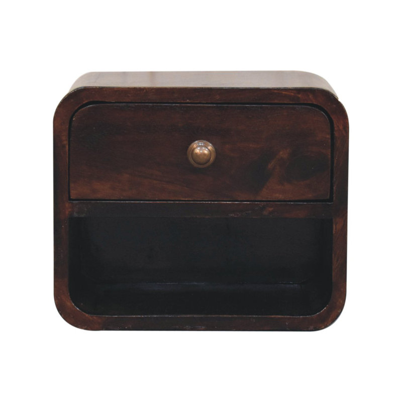 Nightstand 30cm W Solid Wood Bedside Table