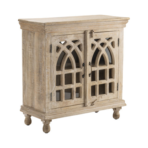 One Allium Way® Pandora Solid Wood Accent Cabinet & Reviews | Wayfair