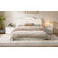 Très grand lit plateforme tapissier, beige-905440826