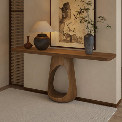 Console naturelle en bois massif